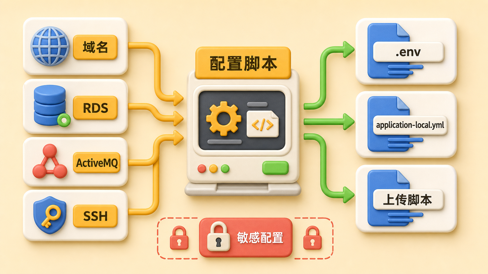 web-pay 配置脚本写入关系