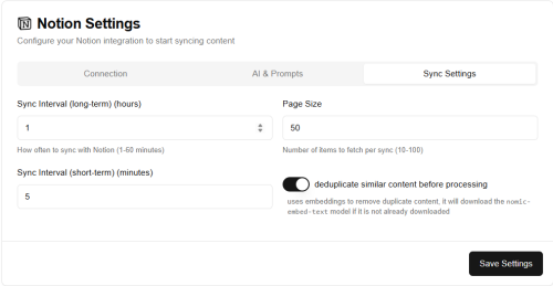 Notion 插件的执行间隔、Page Size 与内容去重设置
