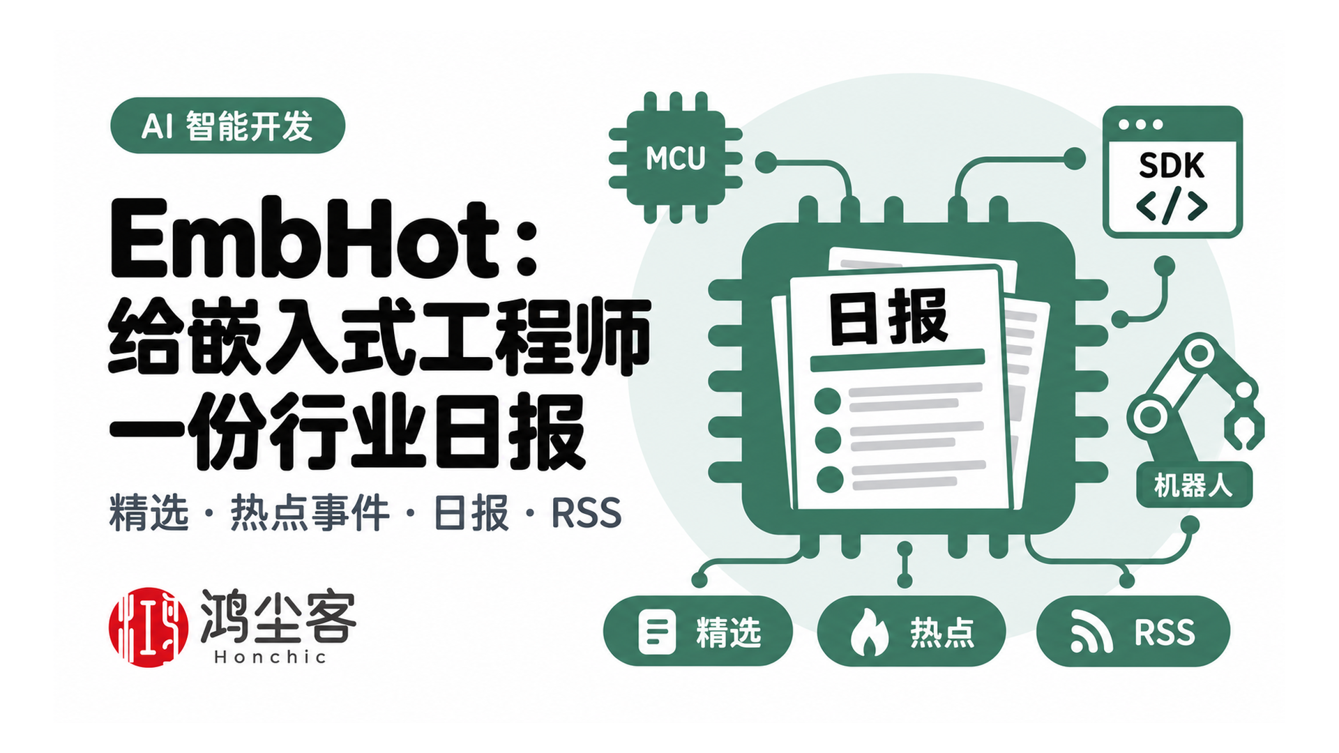EmbHot:给嵌入式工程师一份行业日报 · 专题封面